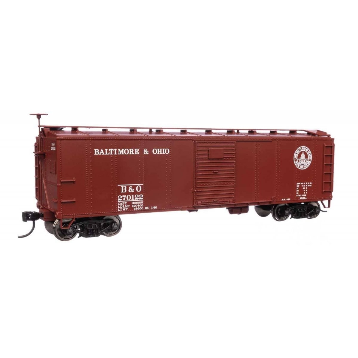 40′ Early X29 Boxcar - Ready to Run -- Baltimore & Ohio 270122