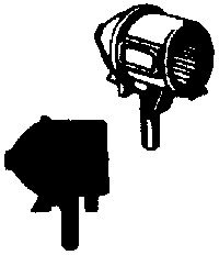 Steam Loco Headlight (Brass Castings) -- PRR Modern Style, HO, Cal Scale 235