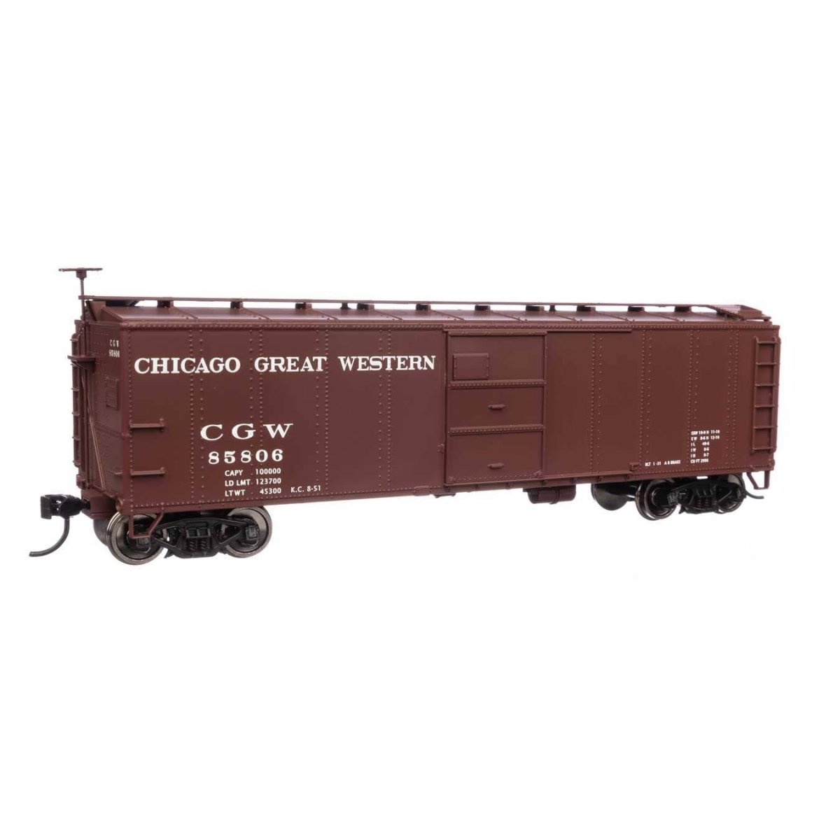 40′ Early X29 Boxcar - Ready to Run -- Chicago Great Western 85806