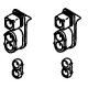 Headlight Sets - SP - Mars Lights, Pre-1958 Hood Units -- Double End pkg(8), HO, Details West 101