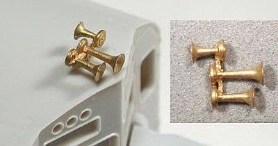 Air Horn (Unpainted Brass Casting) -- Nathan 3-Chime M3HR, HO, Cal Scale 583