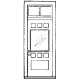 Door w/Transom Denver & Rio Grande Western Type pkg(2), O, Grandt Line Products Inc 3620