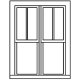 Double-Hung Windows -- 2-Over-1, Scale 42 x 62′ 107 x 157cm pkg(6), HO, Grandt Line Products Inc 5286