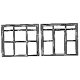 Warehouse/Factory Office Door and Window Set -- Scale 115 x 97′ 292 x 246cm pkg(2), N, Grandt Line Products Inc 8014