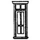 Doors -- Victorian Depot w/Transom, 32′ Wide 8pk, N, Grandt Line Products Inc 8017