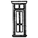 Doors -- Victorian Depot w/Transom, 32′ Wide 8pk, N, Grandt Line Products Inc 8017
