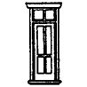 Doors -- Victorian Depot w/Transom, 32′ Wide 8pk, N, Grandt Line Products Inc 8017