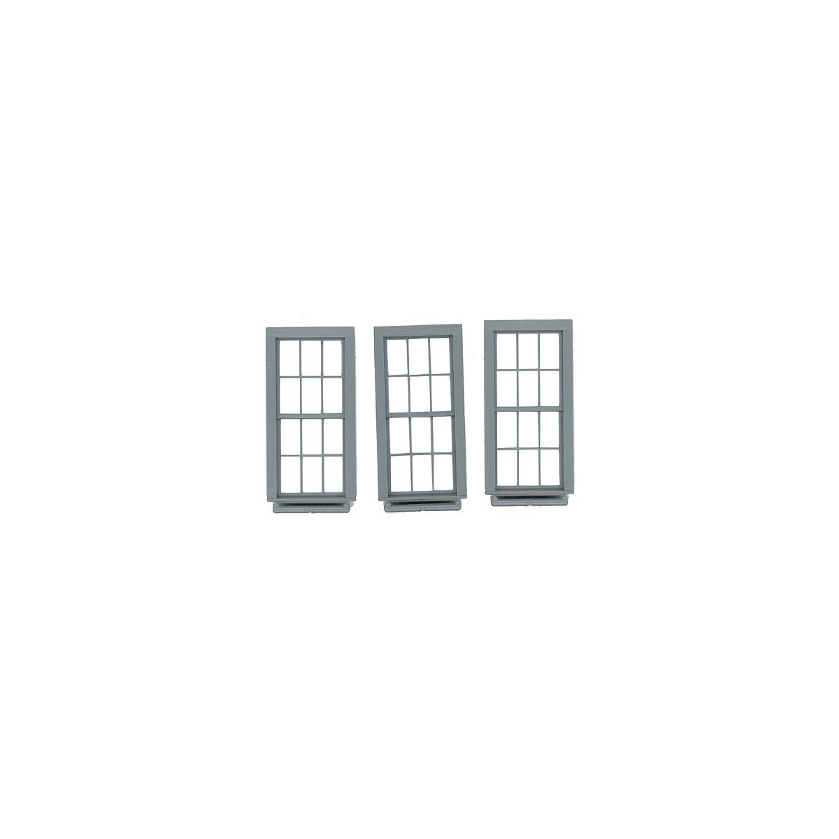 Double-Hung Windows -- 6-Over-6, Scale 38 x 86′ 96.5 x 218cm pkg(3), O, Grandt Line Products Inc 3763