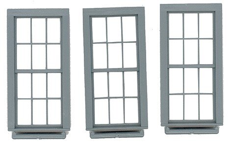 Double-Hung Windows -- 6-Over-6, Scale 38 x 86′ 96.5 x 218cm pkg(3), O, Grandt Line Products Inc 3763