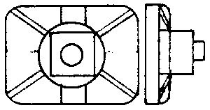 Nut On Rectangular Washer pkg(20) -- 2-1/2′ 6.4cm, O, Grandt Line Products Inc 18