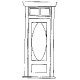 Residence Door -- With Oval Window/Frame/Transom, O, Grandt Line Products Inc 3605