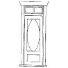 Residence Door -- With Oval Window/Frame/Transom, O, Grandt Line Products Inc 3605