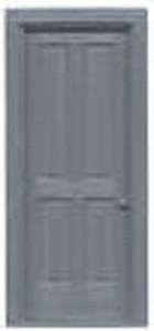 Station or House Entry Door w/Frame -- pkg(2), O, Grandt Line Products Inc 3636