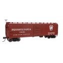40′ Early X29 Boxcar - Ready to Run -- Pennsylvania Railroad 570350 Shadow Keystone (Tuscan, white), HO, WalthersMainline 4097
