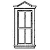 Windows -- Double-Pointed, Scale 33 x 88′ 83.8 x 224cm pkg(8), HO, Grandt Line Products Inc 5220
