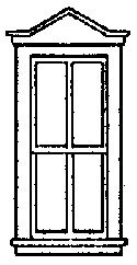 Windows -- Double-Pointed, Scale 33 x 88′ 83.8 x 224cm pkg(8), HO, Grandt Line Products Inc 5220