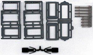 Working Diaphragm Kits - 6 Pair -- For Walthers Budd Cars - Includes Budd Striker Plate & Coupler Adapter, HO, American Limited 