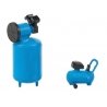 Workshop Air Compressors -- 2 Different Styles (blue), HO, Faller Gmbh 180977