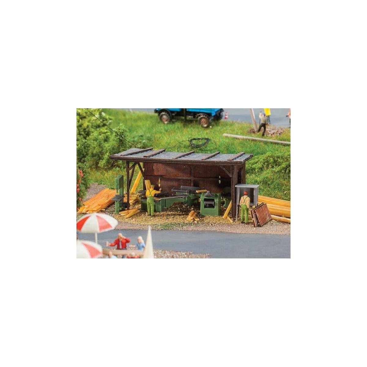 Woodworking Machinery -- Plane, Band Saw, Table Saw, Cutoff Saw, Large Table Saw, HO, Faller Gmbh 180961