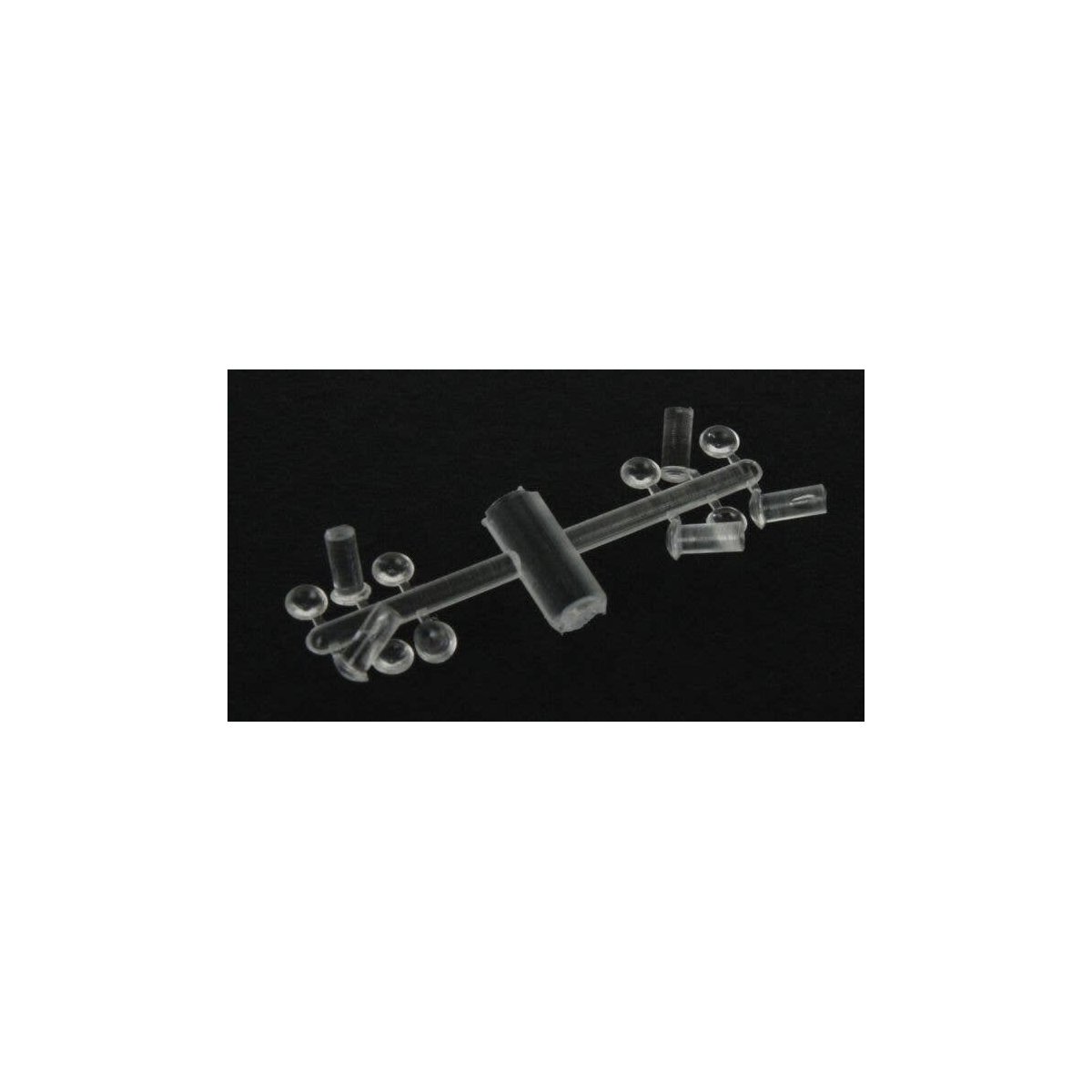 Clear Classification Lights pkg(12) -- 7` (.080`) Diameter, HO, Detail Associates 1709