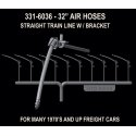 Brake Hose Set (Rubber) -- For Standard Freight Cars - 26′ (1970s-Present), HO, Hi-Tech Details 6036