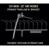 Brake Hose Set (Rubber) -- For Standard Freight Cars - 26′ (1970s-Present), HO, Hi-Tech Details 6036