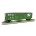 ACF 50`6` Outside-Braced Boxcar - Flashing Rear End Device - Ready to Run -- Burlington Northern 214482 (Cascade Green, white), 