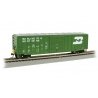 ACF 50′6′ Outside-Braced Boxcar - Flashing Rear End Device - Ready to Run -- Burlington Northern 214482 (Cascade Green, whit