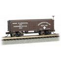 Old-Time Wood Boxcar - Ready to Run -- Rome, Watertown and Ogdensburg N, Bachmann Industries 15658