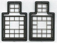 Masonry Window 20-Pane Industrial 104 x 115′ pkg(4), HO, Grandt Line Products Inc 5271