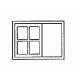 Window 8-Pane -- Sliding Outfit Car, O, Grandt Line Products Inc 26