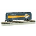 AAR 40′ Steel Boxcar - Ready to Run - Silver Series(R) -- Baltimore & Ohio 467603 (Timesaver Scheme, blue, orange) N, Bachmann