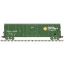 NSC 50′ Newsprint Plug-Door Boxcar - Ready to Run -- British Columbia Railway BCOL 4698 (green, white, Dogwood Logo), HO, Atla