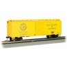 Pullman-Standard PS-1 40′ Steel Boxcar - Ready to Run - Silver Series(R) -- Delaware & Hudson 19691 (yellow, black Circle Scri