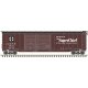 Postwar 50′ Double-Door Boxcar - Ready to Run - Master(R) -- Santa Fe 8593 (Boxcar Red, black, white, Super Chief)