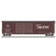 Postwar 50′ Double-Door Boxcar - Ready to Run - Master(R) -- Santa Fe 15136 (Boxcar Red, black, white, Super Chief)