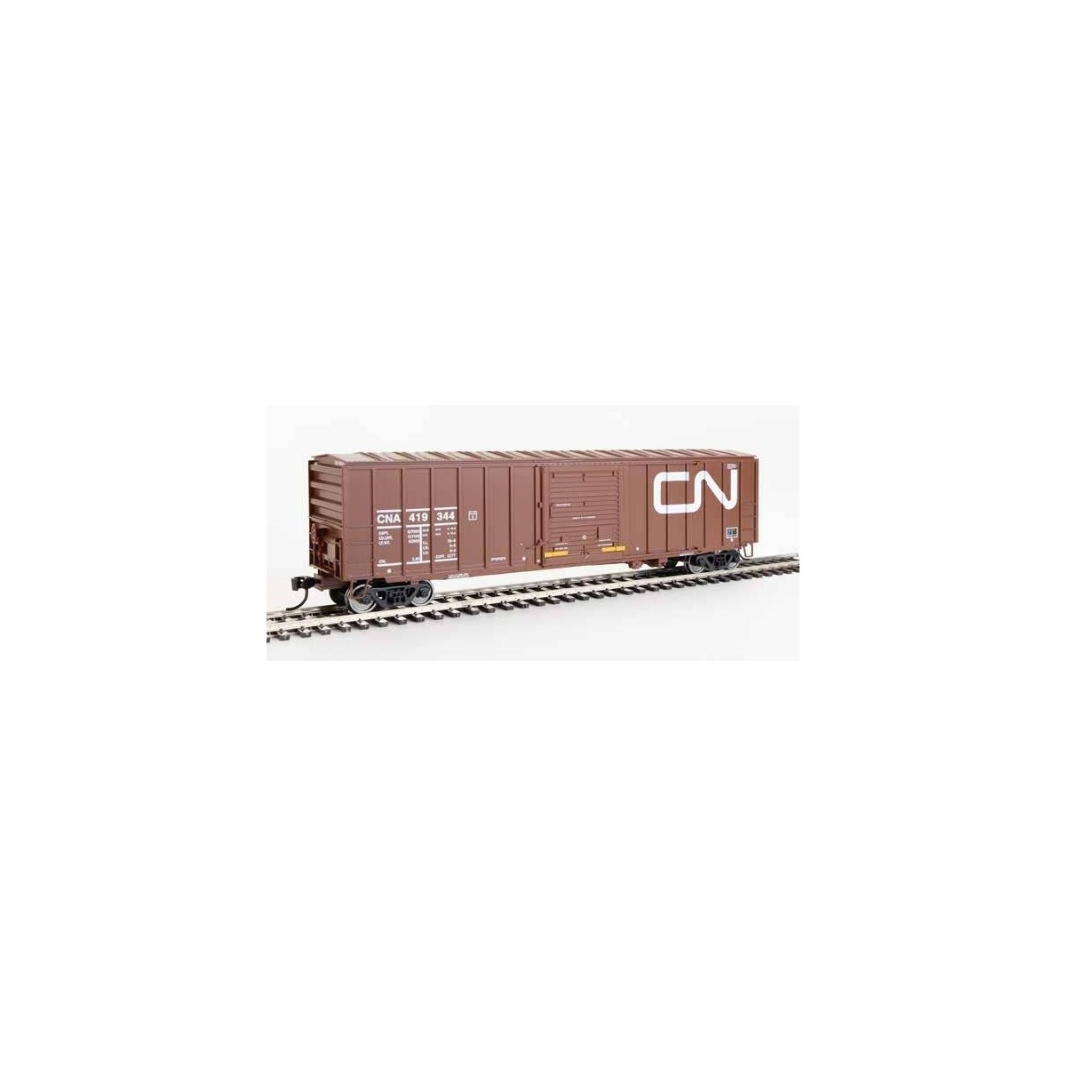 50′ ACF Exterior Post Boxcar - Ready to Run -- Canadian National CNA 419344 (Boxcar Red, Large Noodle Logo)