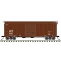 40` Postwar Boxcar with 8` Door - Ready to Run - Master(R) -- Kansas City Southern 21248 (Boxcar Red, white), HO, Atlas Model Ra