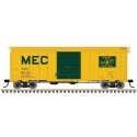 40′ Postwar Boxcar with 8′ Door - Ready to Run - Master(R) -- Maine Central 8687 (Harvest Gold, green), HO Atlas Model Railr