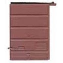 7′ Five-Panel Boxcar Door w/Low Tack Board pkg(2) -- Boxcar Red, HO, Kadee Quality Products 2241