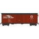 X31 Single-Door Round Flush Roof Boxcar - Ready to Run -- Seaboard Air Line Silver Meteor 19438 (Blt. 5-41 Repack 4-60, Boxcar R
