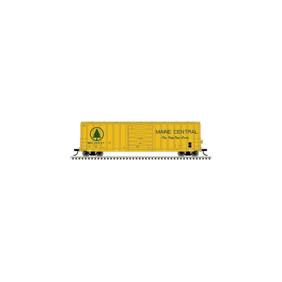 Berwick 50′ Boxcar - Ready to Run - Master(R) -- Maine Central 35109 (Harvest Gold, green)