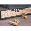 Lumber Load -- Fits 50′ Flatcar or Bulkhead Flat and 3/4 of Centerbeam, HO, Grand Central Scenery LL1