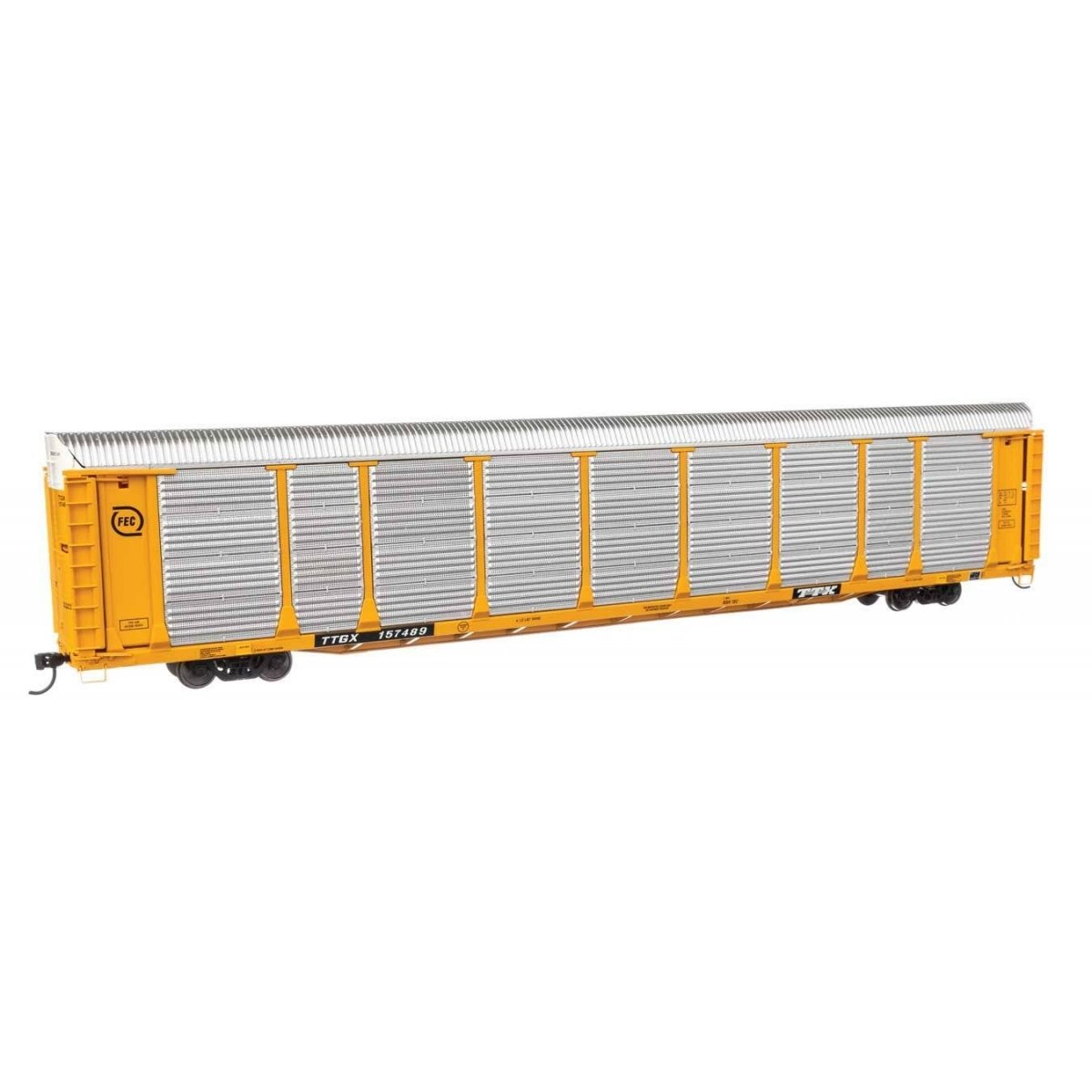 89′ Thrall Bi-Level Auto Carrier - Ready To Run -- Florida East Coast TTGX 157489