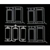Working Diaphragm Kits for Athearn Genesis F7 A&B Unit Diesels - 1 Pair -- Gray, HO, American Limited Models 9850