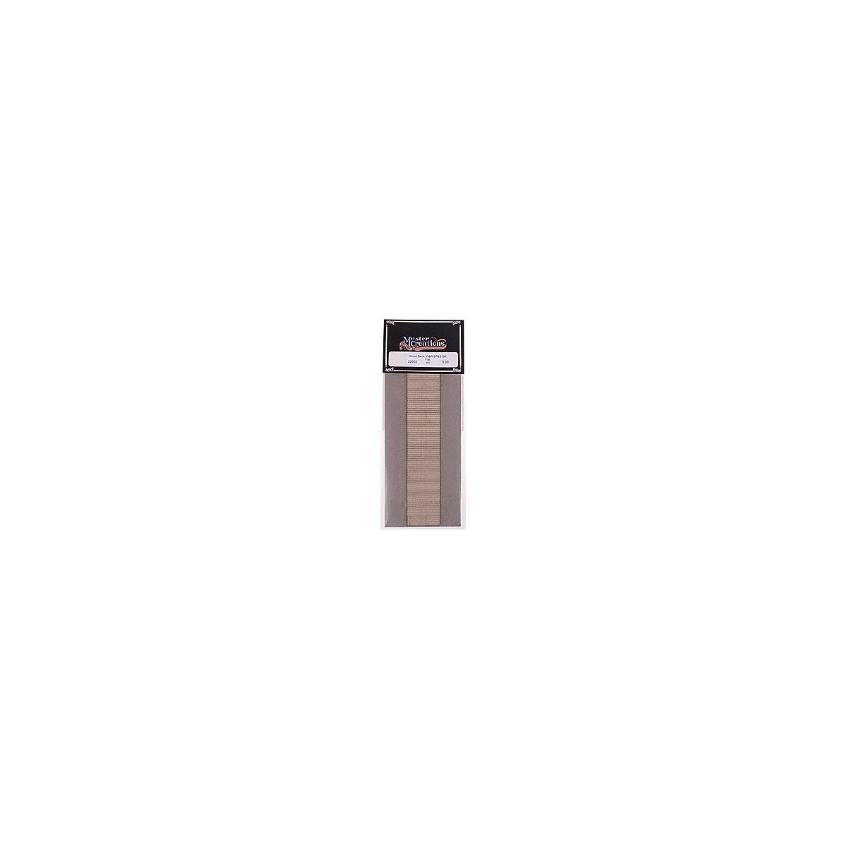 Laser-Cut, Self-Adhesive Wood Flatcar Deck -- W&R Spokane, Portland & Seattle/Burlington Northern Bulkhead Flat, HO, B.T.S. 2260