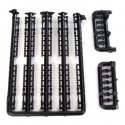 Load Tie Downs 15 Chain w/Rachet & 12 Roll-Up Tie Downs -- Black, HO, Lonestar Models 12119