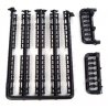 Load Tie Downs 15 Chain w/Rachet & 12 Roll-Up Tie Downs -- Black, HO, Lonestar Models 12119