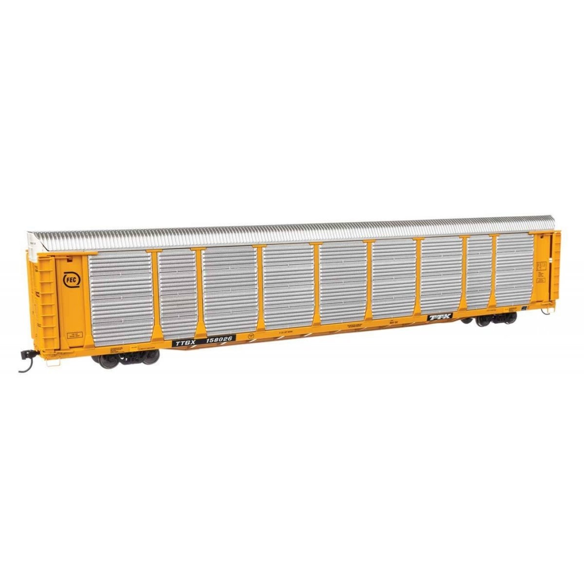89′ Thrall Bi-Level Auto Carrier - Ready To Run -- Florida East Coast TTGX 158026
