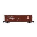 50′ Plug-Door Boxcar w/Roofwalk - Ready to Run -- Canadian Pacific 80901 (Boxcar Red, red, white, Script Lettering, Newsprint,